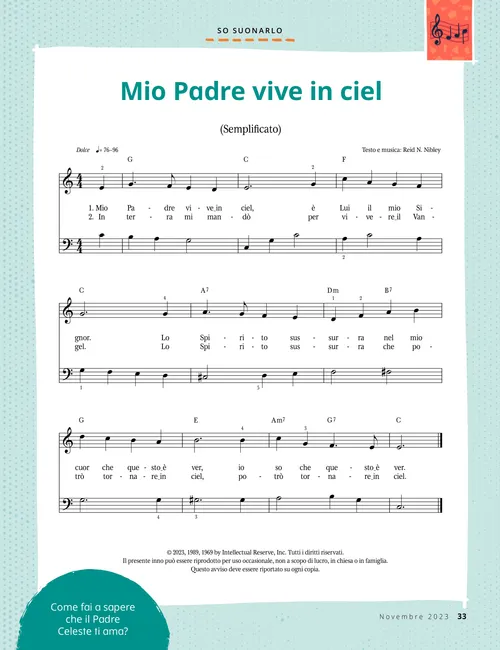 PDF dello spartito musicale