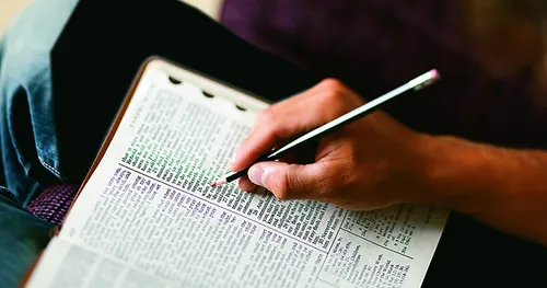 youth studying scriptures