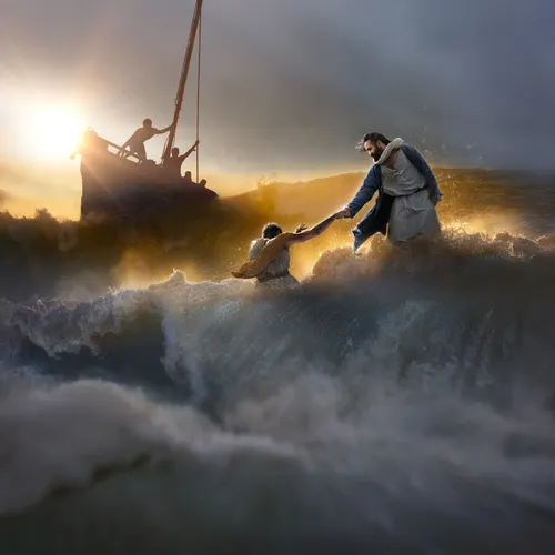 耶穌和彼得在海上行走