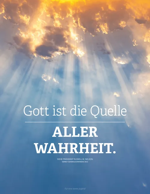 Poster mit Zitat von Präsident Nelson