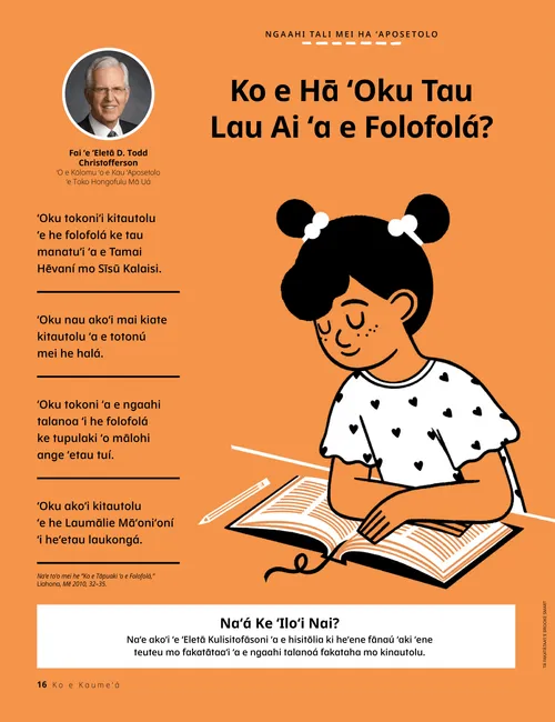 Ko ha taʻahine ʻoku lau folofola