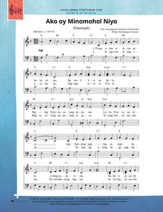 sheet music, page one
