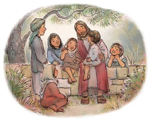 Jesus blessing children