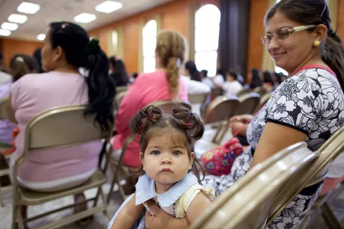 members of a Sacrament Meeting congregation