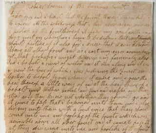 part of a page of the original Book of Mormon manuscript