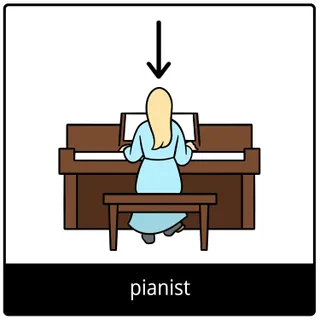 pianist gospel symbol