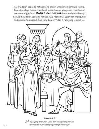 Esther coloring page