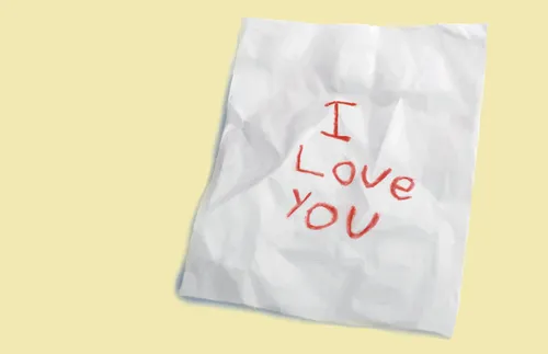 crumpled note