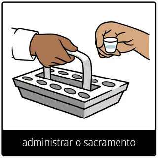 Símbolo do evangelho — administrar o sacramento
