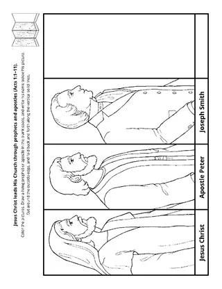 activity page: Jesus leads through prophets and apostles