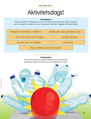 bowling with plastic bottles