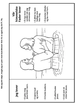 aktivitetsside: Vi kan inngå pakter når vi blir døpt