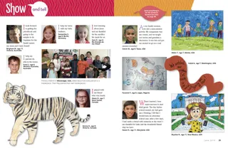 collection of drawings and quotes from kids