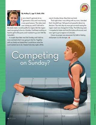 Competing on Sunday?