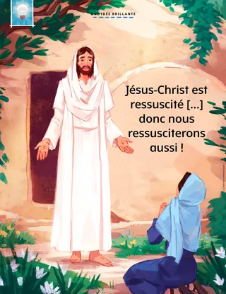 Jesus speaking to Mary outside the tomb