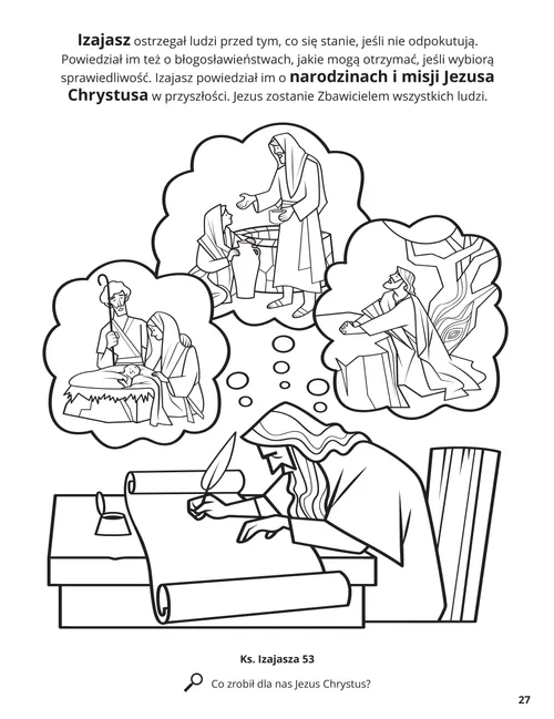 Isaiah’s Prophecies of Jesus Christ coloring page
