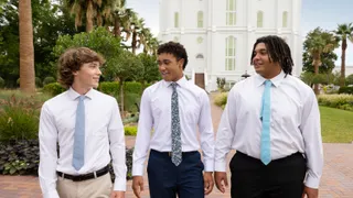 Youth Attending the Temple