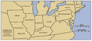 карта северо-восточной части США