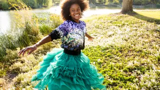 A Young Woman Dancing