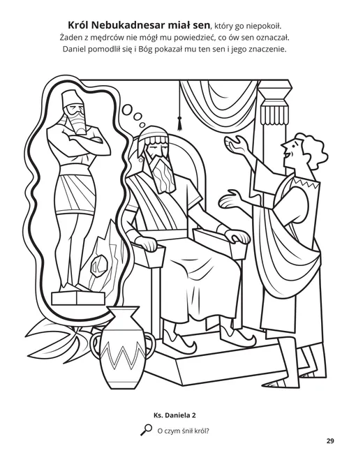 Daniel and the King’s Dream coloring page