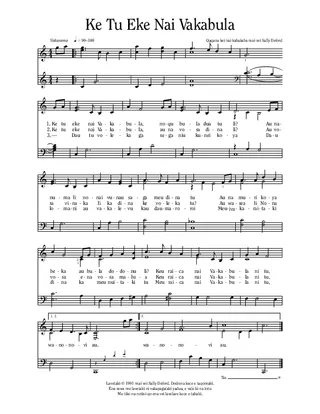 ivakatagi, Ke tu e Yasaqu na iVakabula