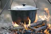 pot in campfire