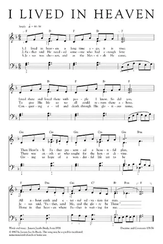 Music, I Lived in Heaven