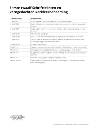 first 12 doctrinal mastery chart