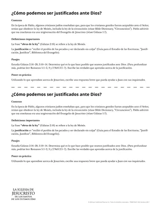 volante ¿Cómo podemos ser justificados ante Dios?