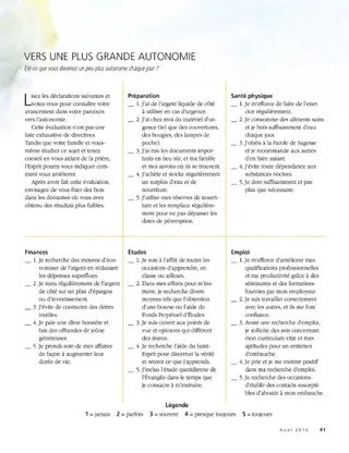 self reliance evaluation