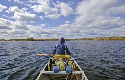 canoe on lake