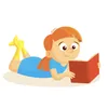 Girl reading a book