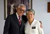 senior missionary couple standing together