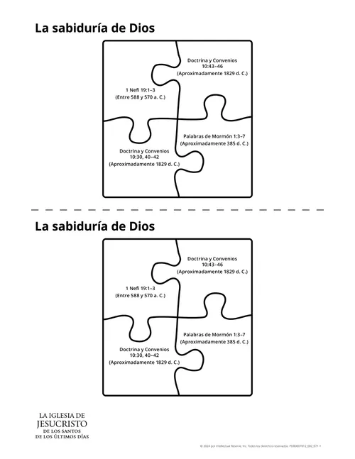 Volante “La sabiduría de Dios”