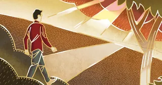 하나님의 나라로 향하는 길을 걷는 사람