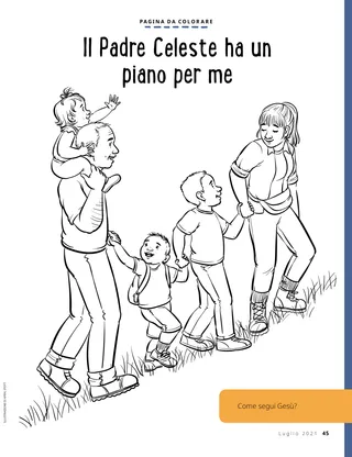 family hiking up hill together