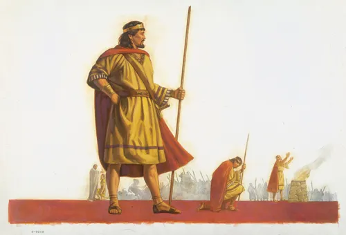 Saúl dirige a Israel contra sus enemigos