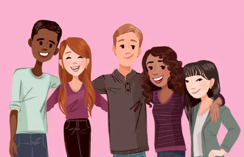 a group of smiling young adults