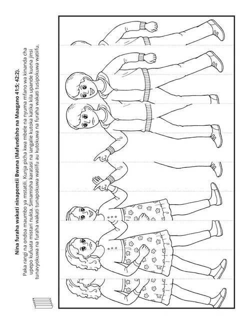 ukurasa wa shughuli: ninakuwa na furaha pale ninapomtii Mungu