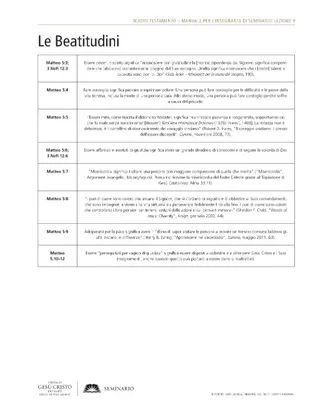 tabella, Beatitudini