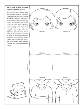 Seite mit der Aktivität: Ich kann freundlich sein