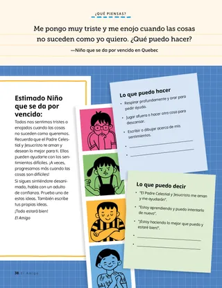 Niños mostrando diferentes emociones