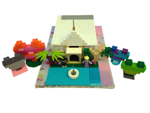 A temple made out of lego