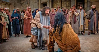 Kristus og kvinden, der var blevet grebet i ægteskabsbrud