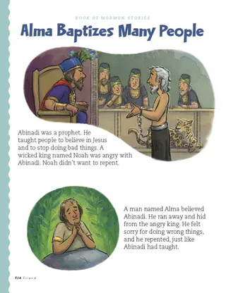 Alma Baptizes Many People, 1