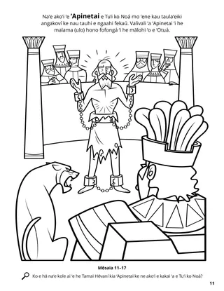 Abinadi and King Noah coloring page