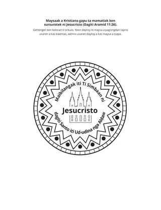 panid ti aktibidad: Maysaak a Kristiano gapu ta mamatiak ken sumurotak ken ni Jesucristo