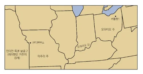 인디펜던스—커틀랜드 지도