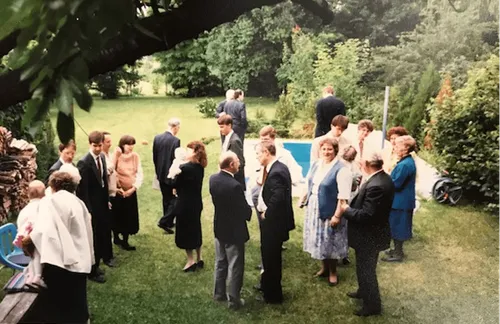 First Baptisms in Hungary; Early baptisms in Hungary were performed in this pool behind the rented home where branch members met