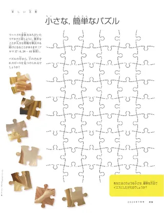 小さな，簡単なパズル